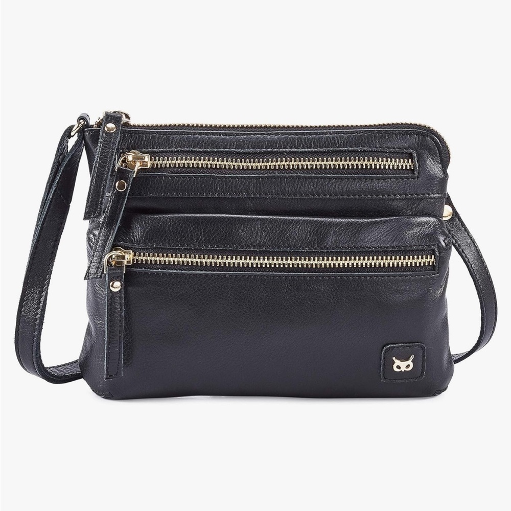 Wise Owl leather crossbody